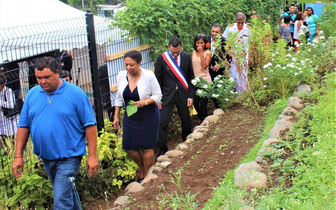 VISITE MINISTERIELLE ET DU PREFET AU JARDIN PARTAGE DE LA ZUP 4 du Port – 2017